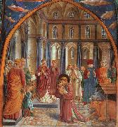 Benozzo Gozzoli Establishment of the Manger at Greccio oil painting artist